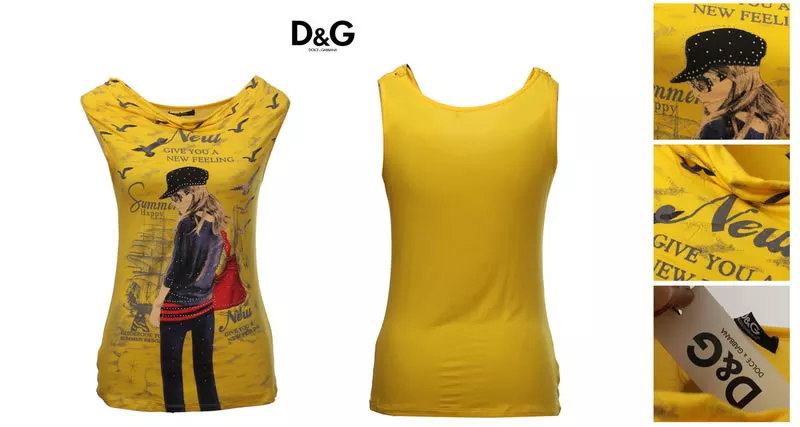 Dolce & Gabbana женщин Летние футболки оптом и в розницу14.7